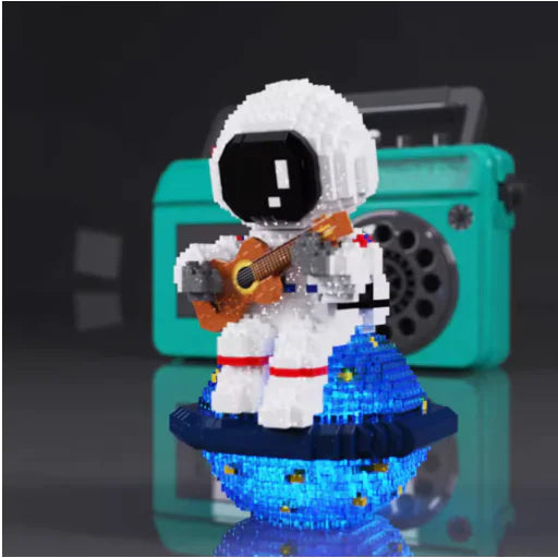 Astronaut Building Block Figures