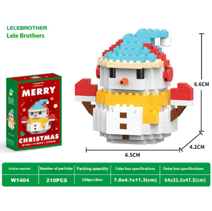 Christmas-Themed Character Building Block Figures