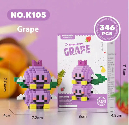 Fruit Building Block Figures