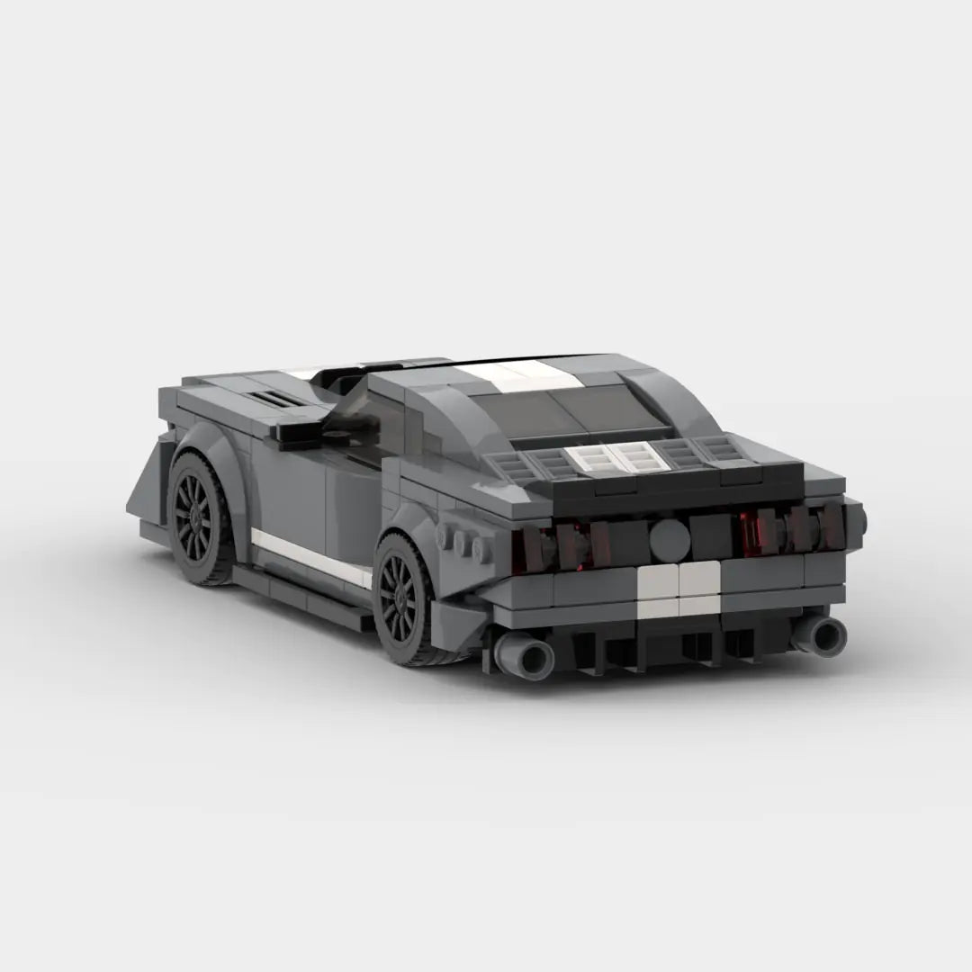 Mustang Racing Car Building Block Figurine