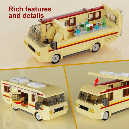 Breaking Bad Cooking Lab RV Car Building Block Figures