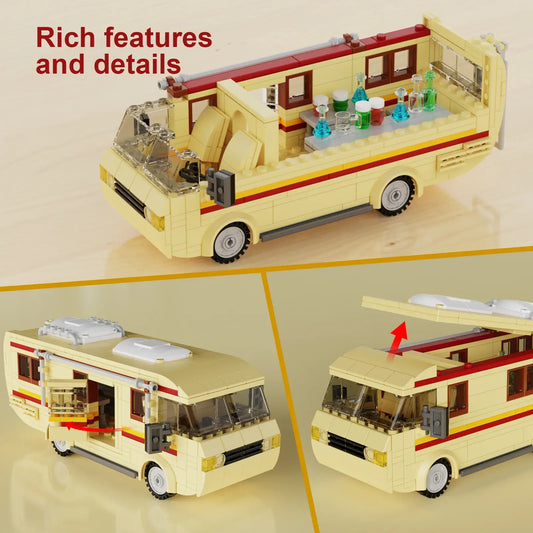 Breaking Bad Cooking Lab RV Car Building Block Figures